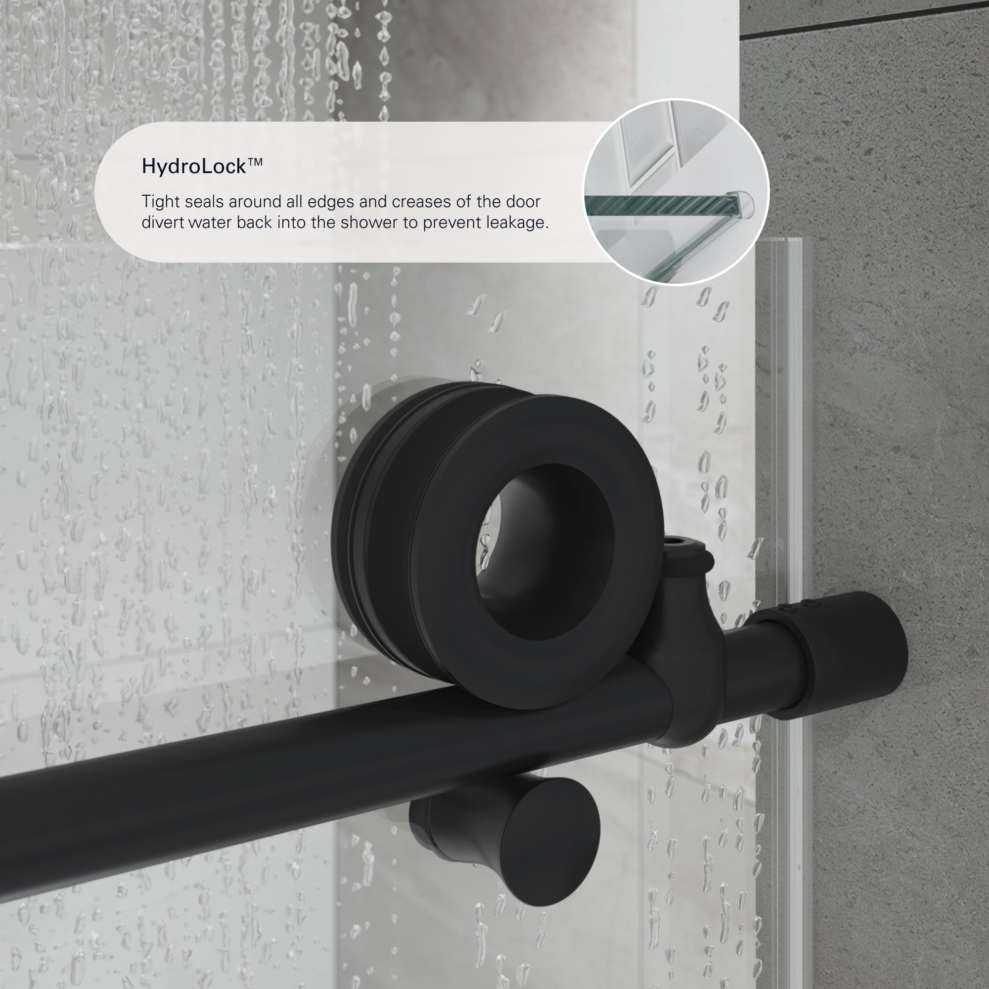 Crystal Frameless Sliding Shower Door