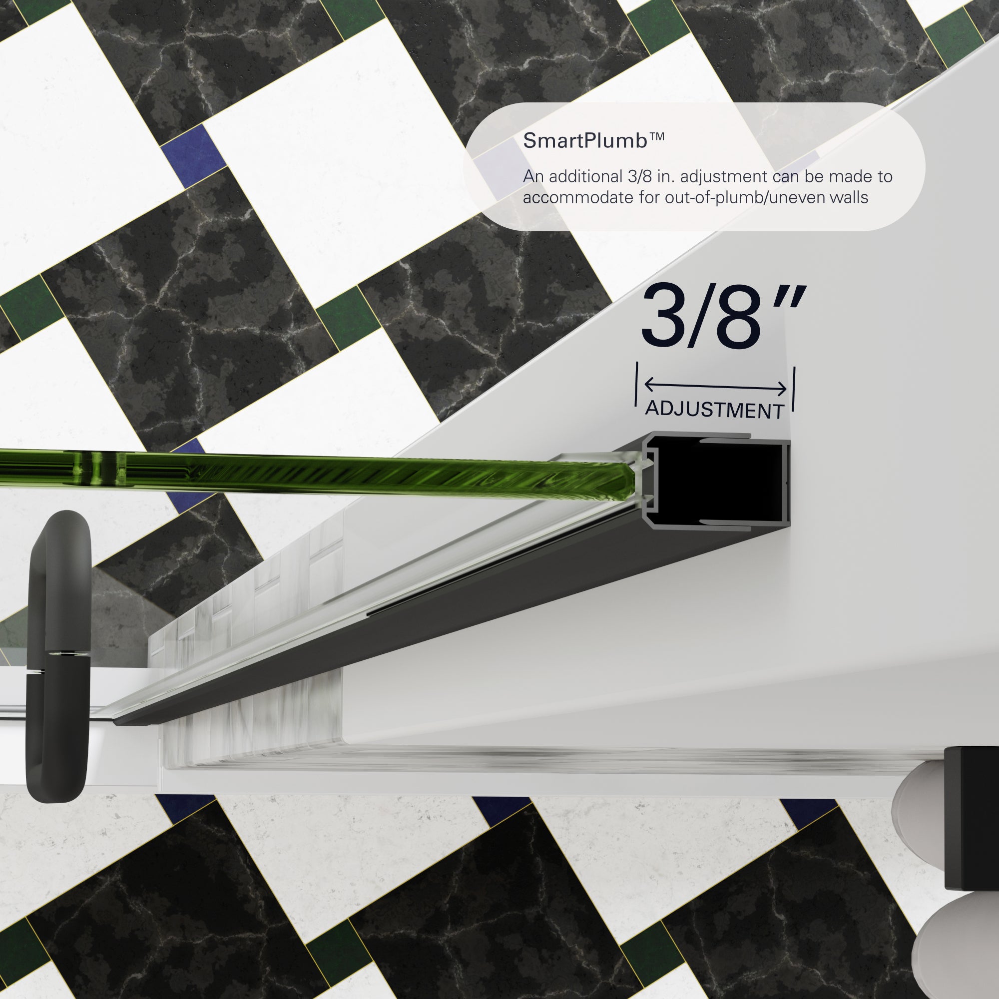 Flex X Frameless Pivot Shower Door