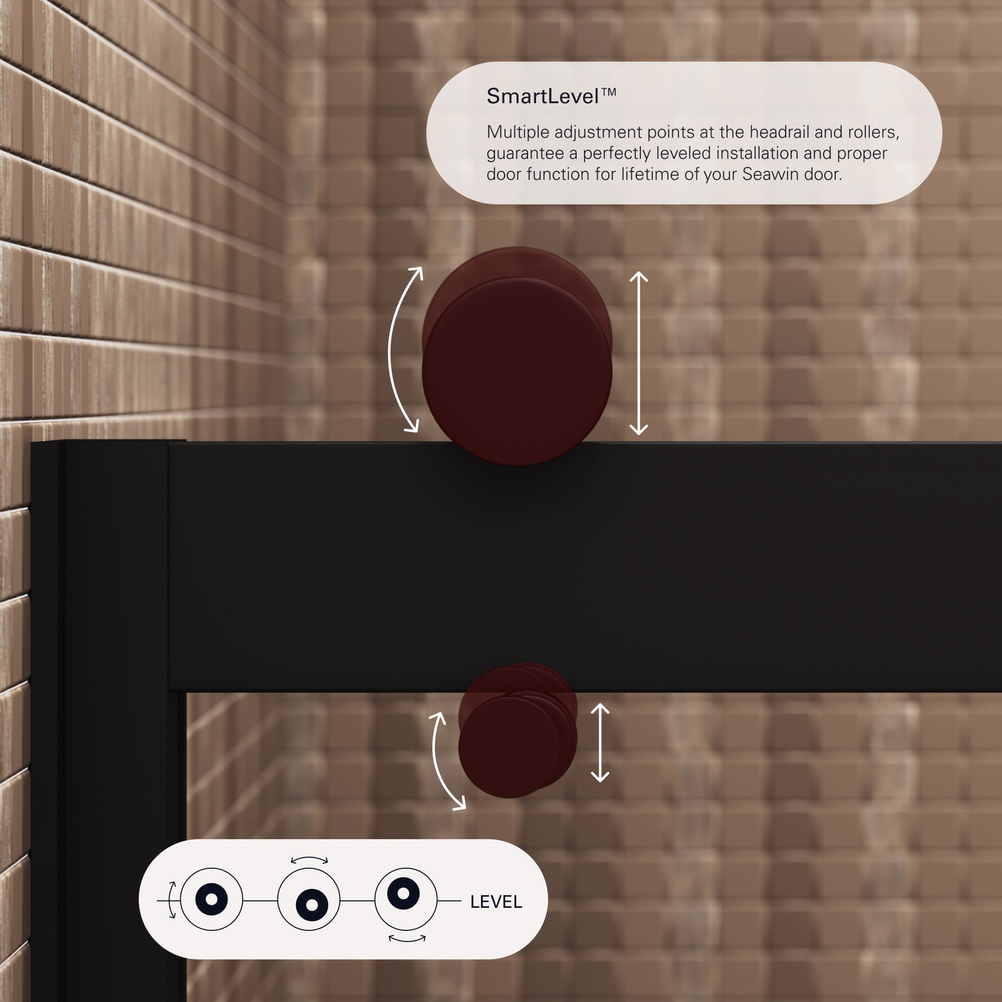 Mara Frameless Bypass Sliding Bathtub Door