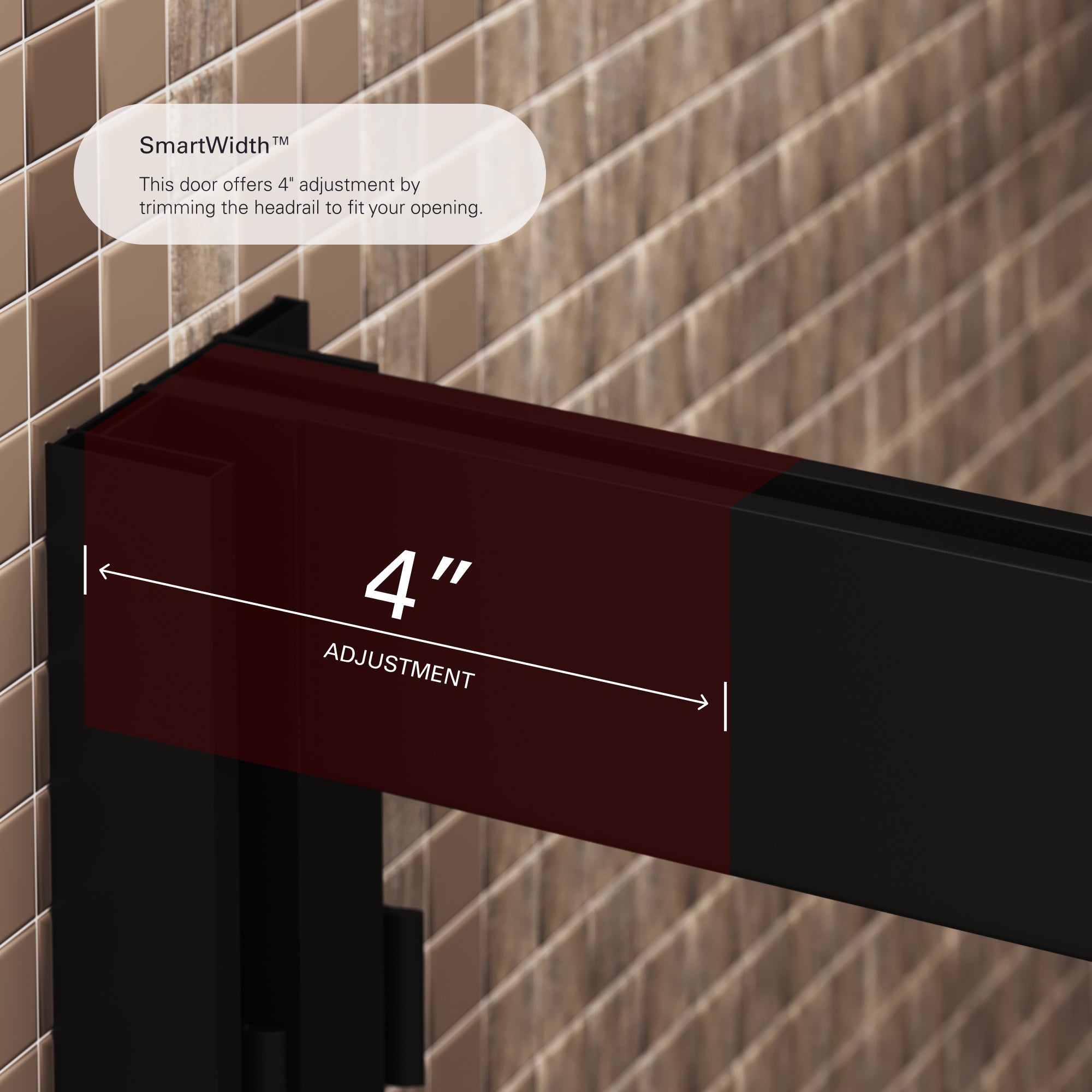 Mara Frameless Bypass Sliding Bathtub Door