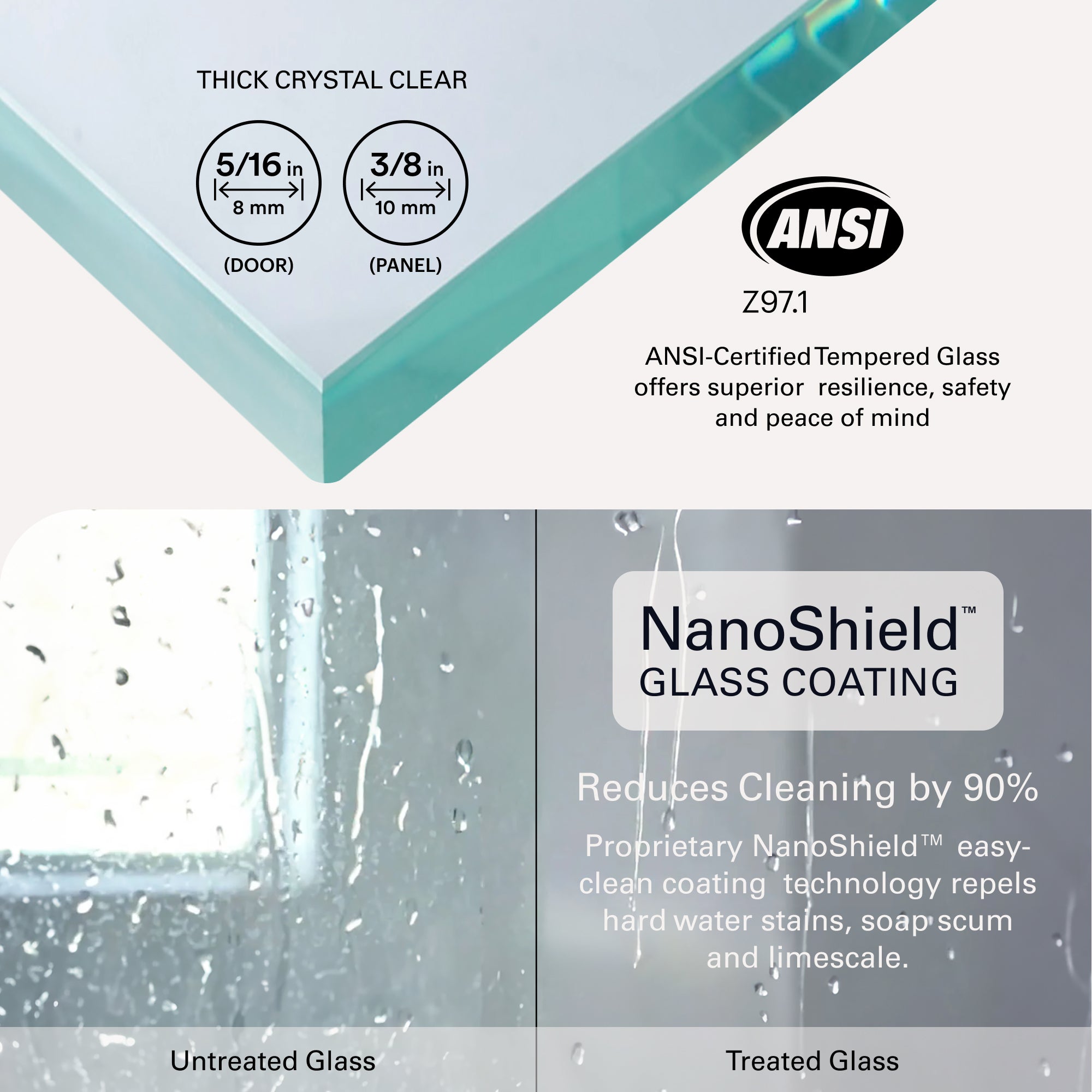 Flex X Frameless Pivot Shower Door