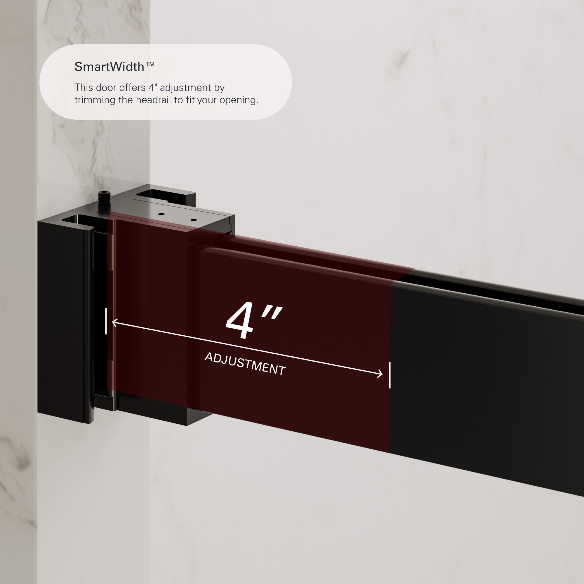 Verona Air Frameless Bypass Sliding Shower Door