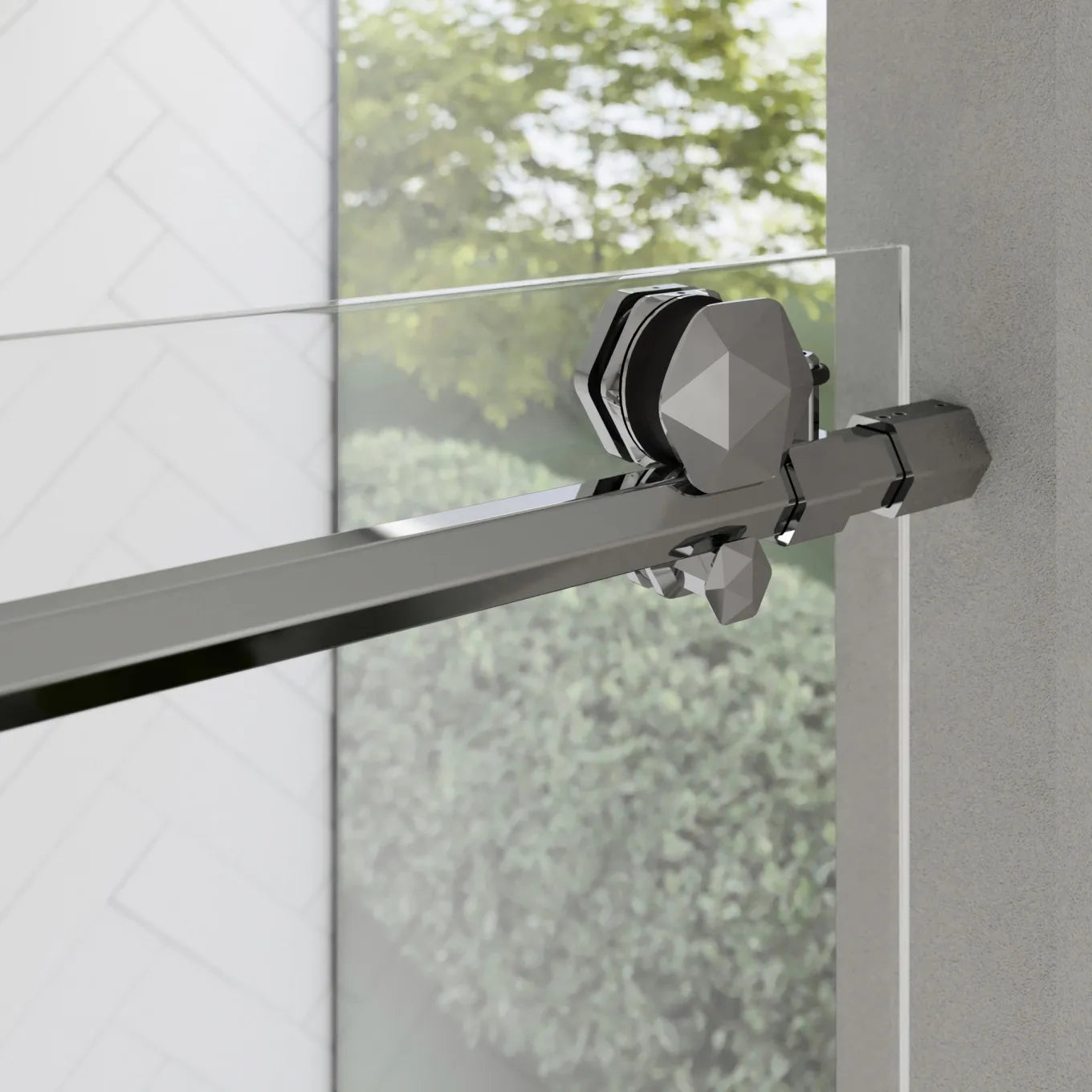 Diamond Frameless Sliding Bathtub Door