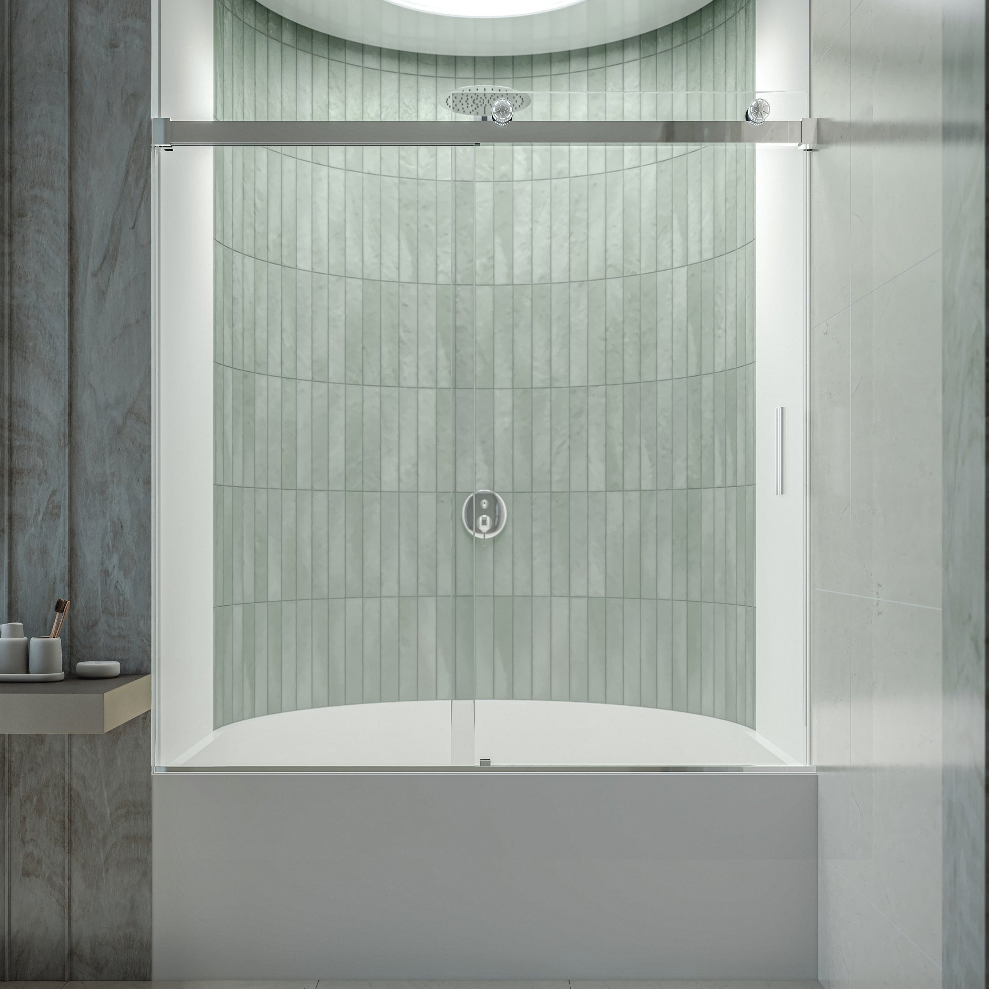 Shower Door NKH6122 Double Sliding Door – ZCBuildingSupply, image size:2000x2000