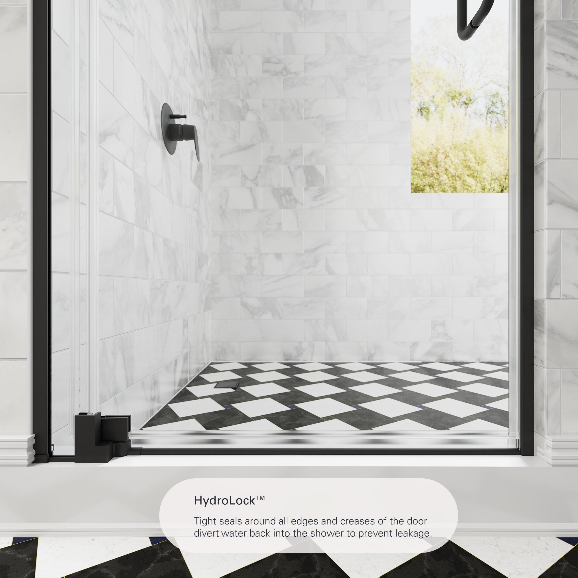 Flex X Frameless Pivot Shower Door