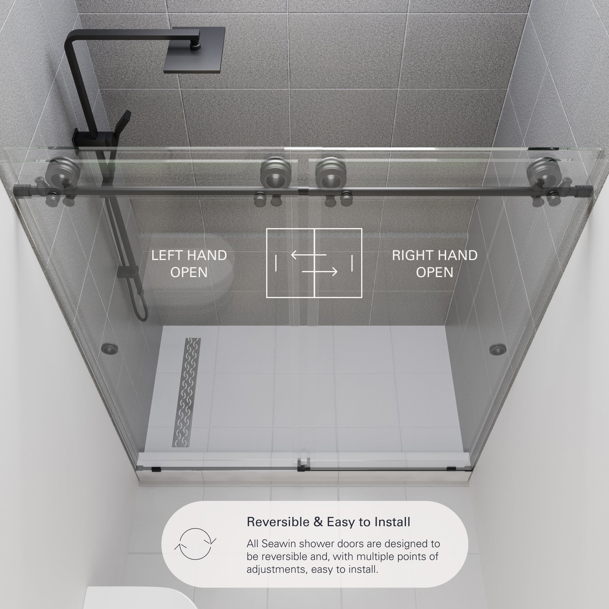Hugo Frameless Sliding Shower Door