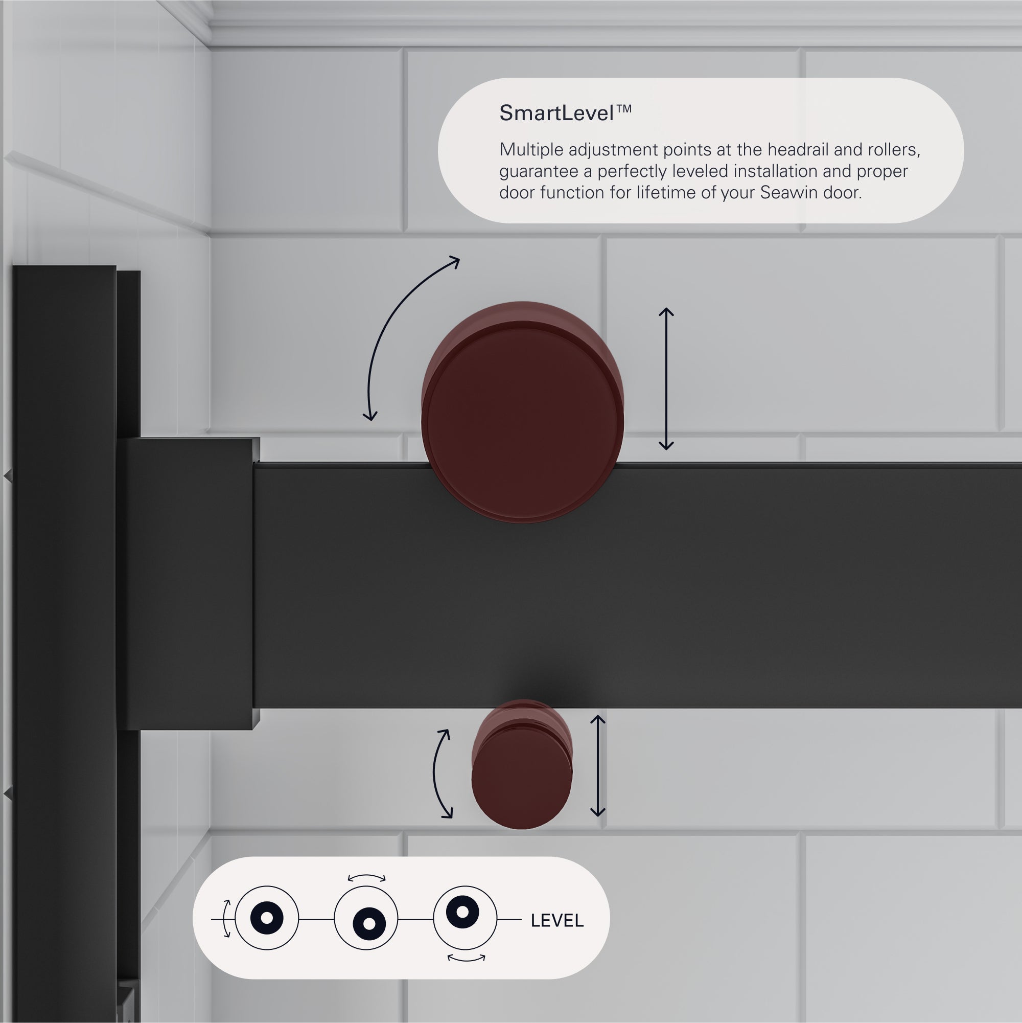 Verona Light Frameless Bypass Sliding Shower Door