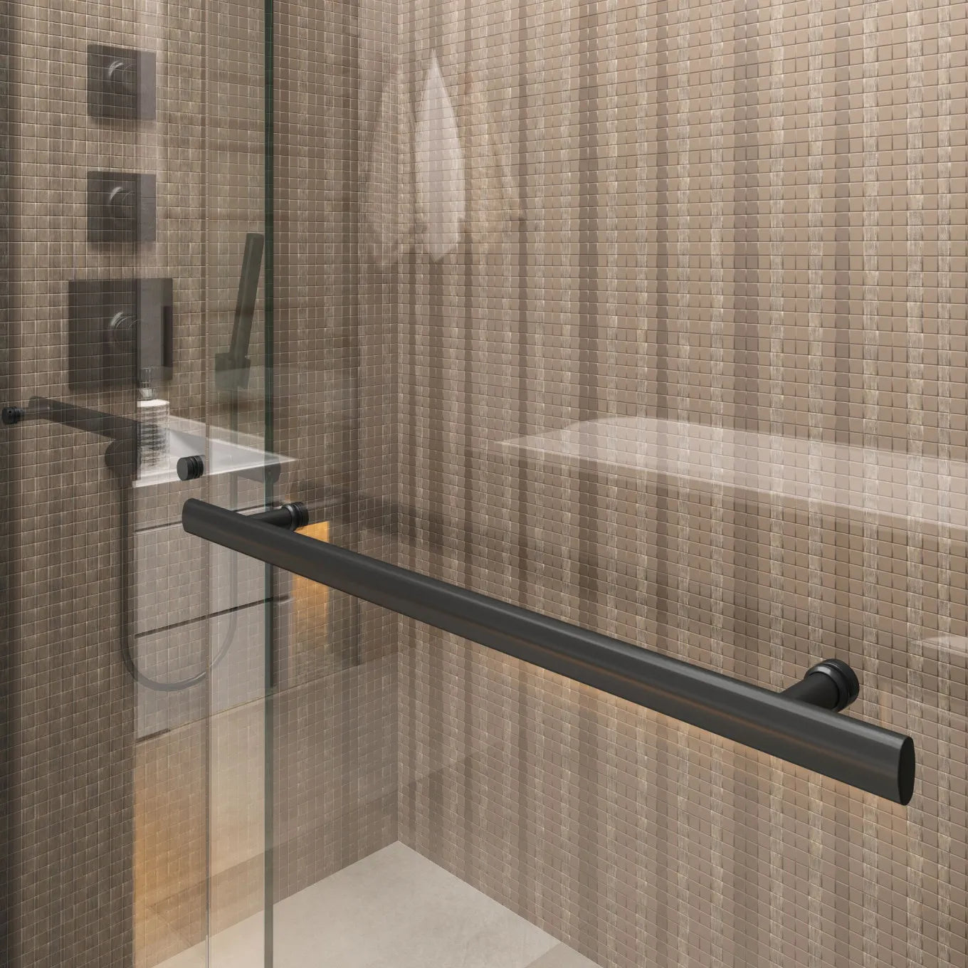 Mara Frameless Bypass Sliding Bathtub Door